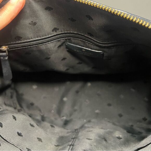 Kate Spade Patterson Drive Pebbled Leather Dome Satchel Black Designer Handbag - Picture 10 of 14